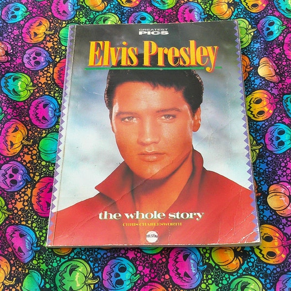 Elvis Presley The Whole Story Book Music Memorabilia Greatest Pics Series Paperback Vintage Collectable Actor Graceland Rock N Roll Telestar