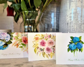 Variety Pack Printed Watercolor Cards, Thank You Card, Mother's Day, Easter, Birthday, Watercolor Print, Greeting Cards