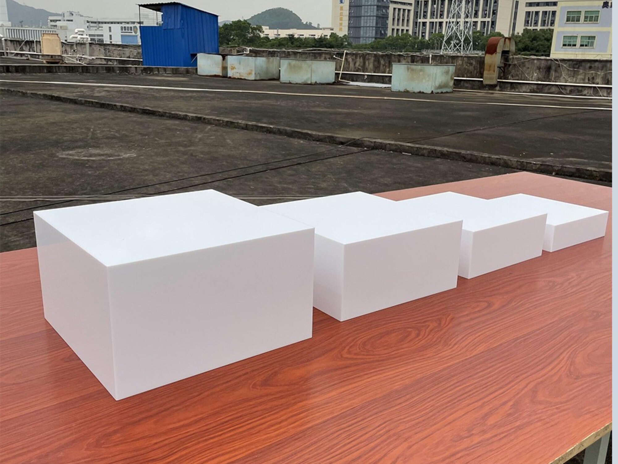 4 Sets Acrylic Display Boxes for Events, Acrylic Box With Lid, Cube