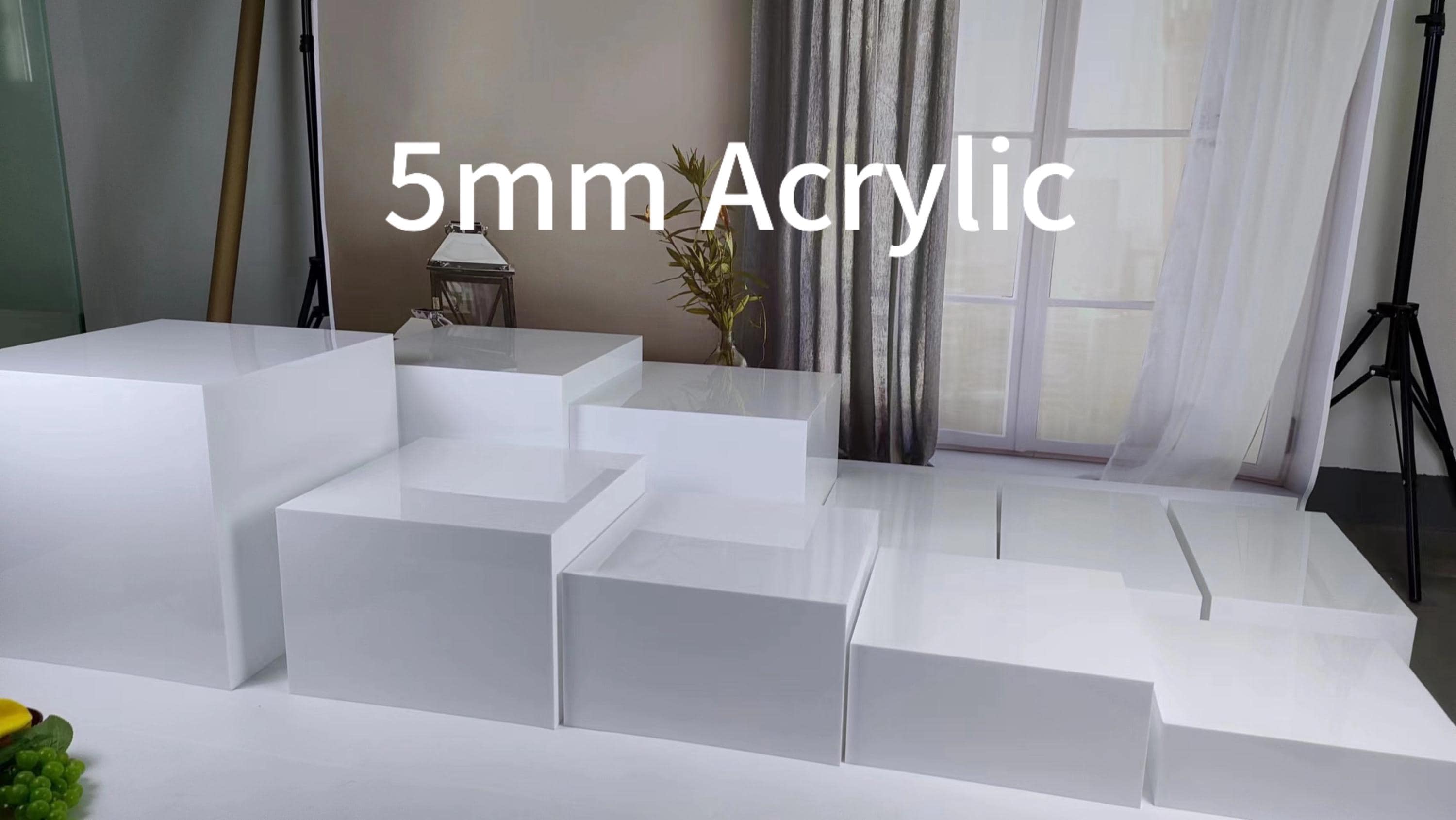 3 Cubi Espositivi In Acrilico Trasparente - Display Per Gioielli, Foto, Torte E Oggetti Da Collezione - Foto 6