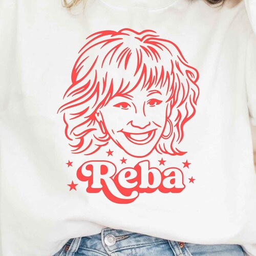 Reba Shirt SVG PNG EPS Dxf Digital Illustration Country - Etsy