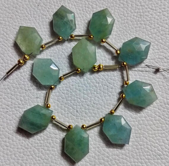 Perles Aigue-marine AAA Briolette - Pierres Précieuses Naturelles, Taille 6x7-8mm, Pour Création Bijoux