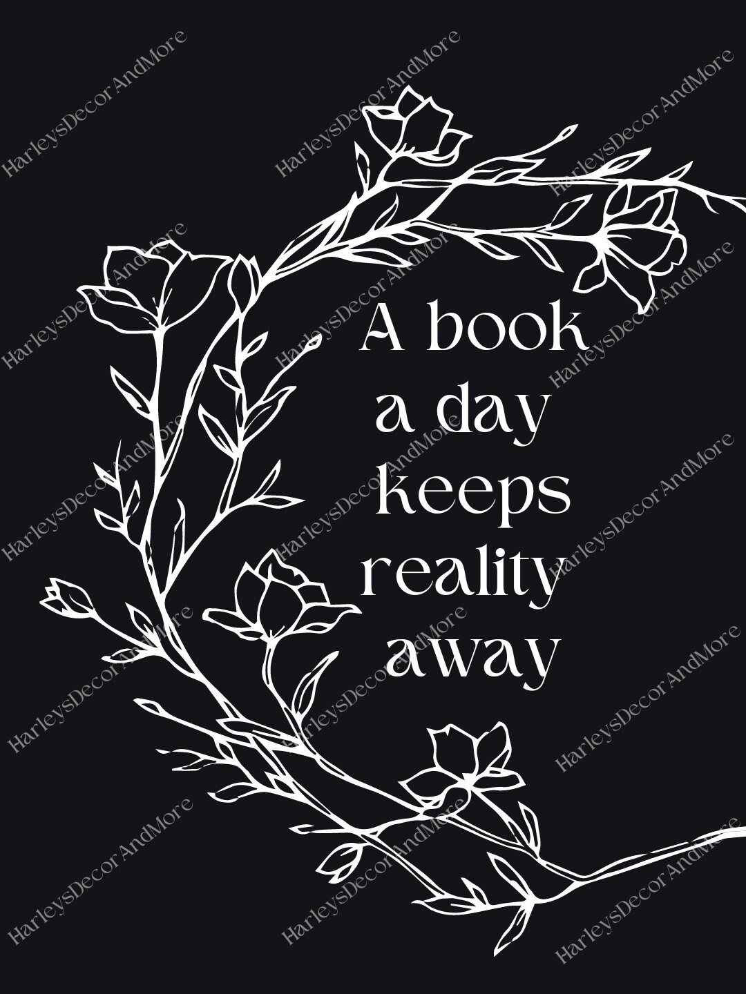 Kindle Lock Screen A Book a Day Keeps Reality Away Etsy