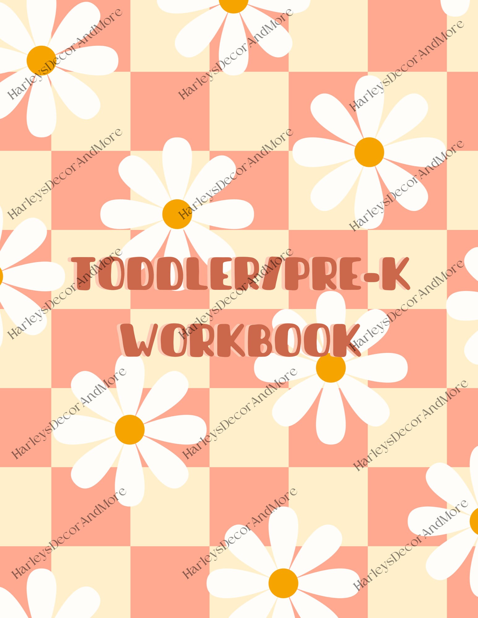 Toddler/pre-k Workbook retro, Printable - Etsy