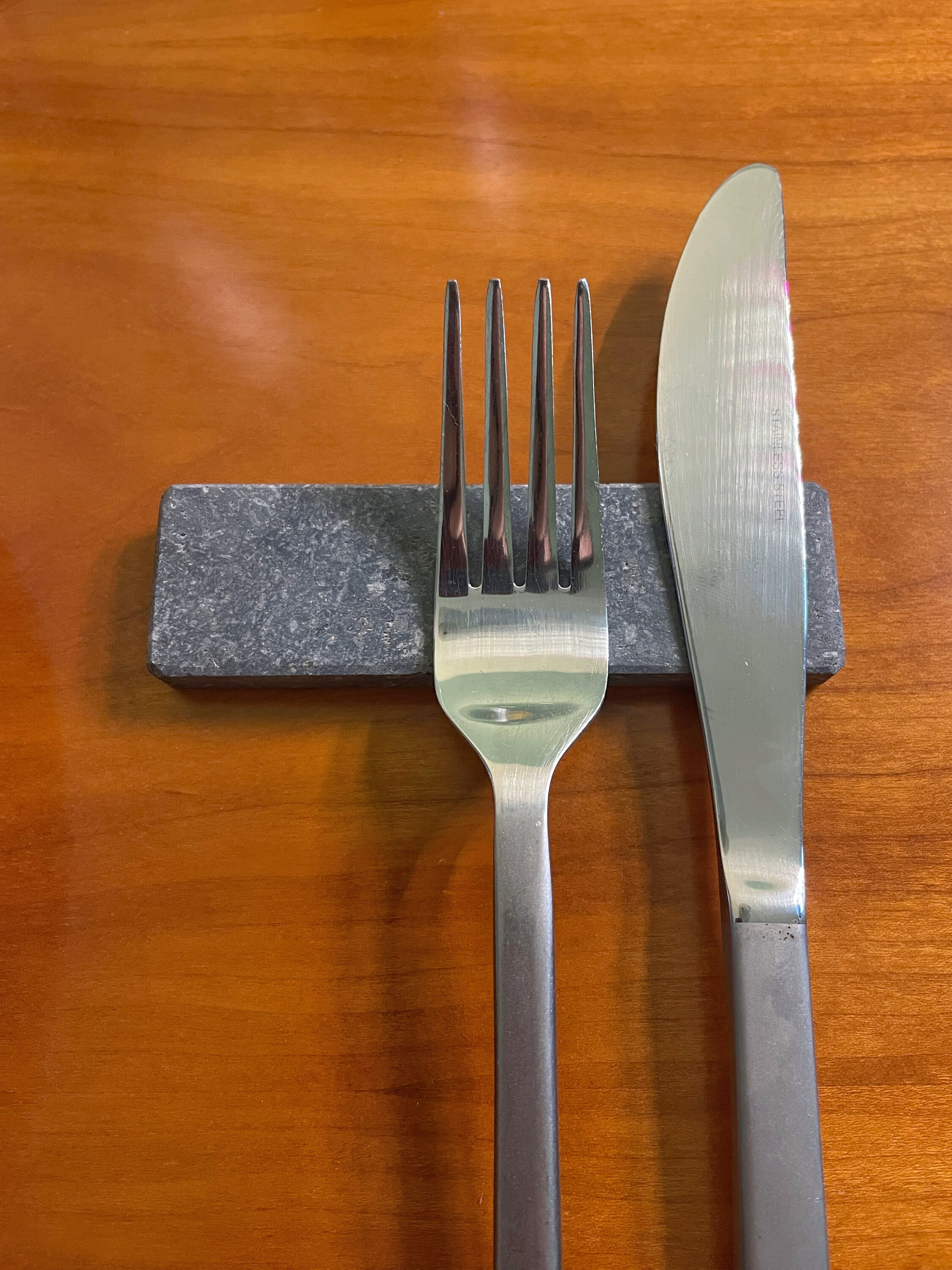 Cutlery Rest Set in Lava Stone Grey Marble - Lifestyle - Chopstick Rest ...