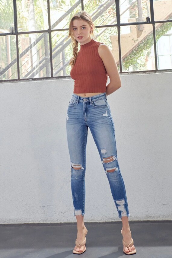 Skin Tight High Waisted Jeans