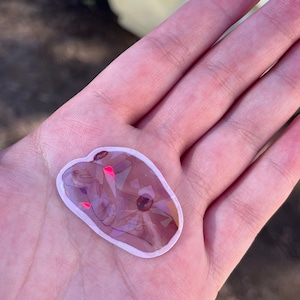 Holographic Boa Constrictor Head Waterproof Sticker [2 x 2 in] | Stickers