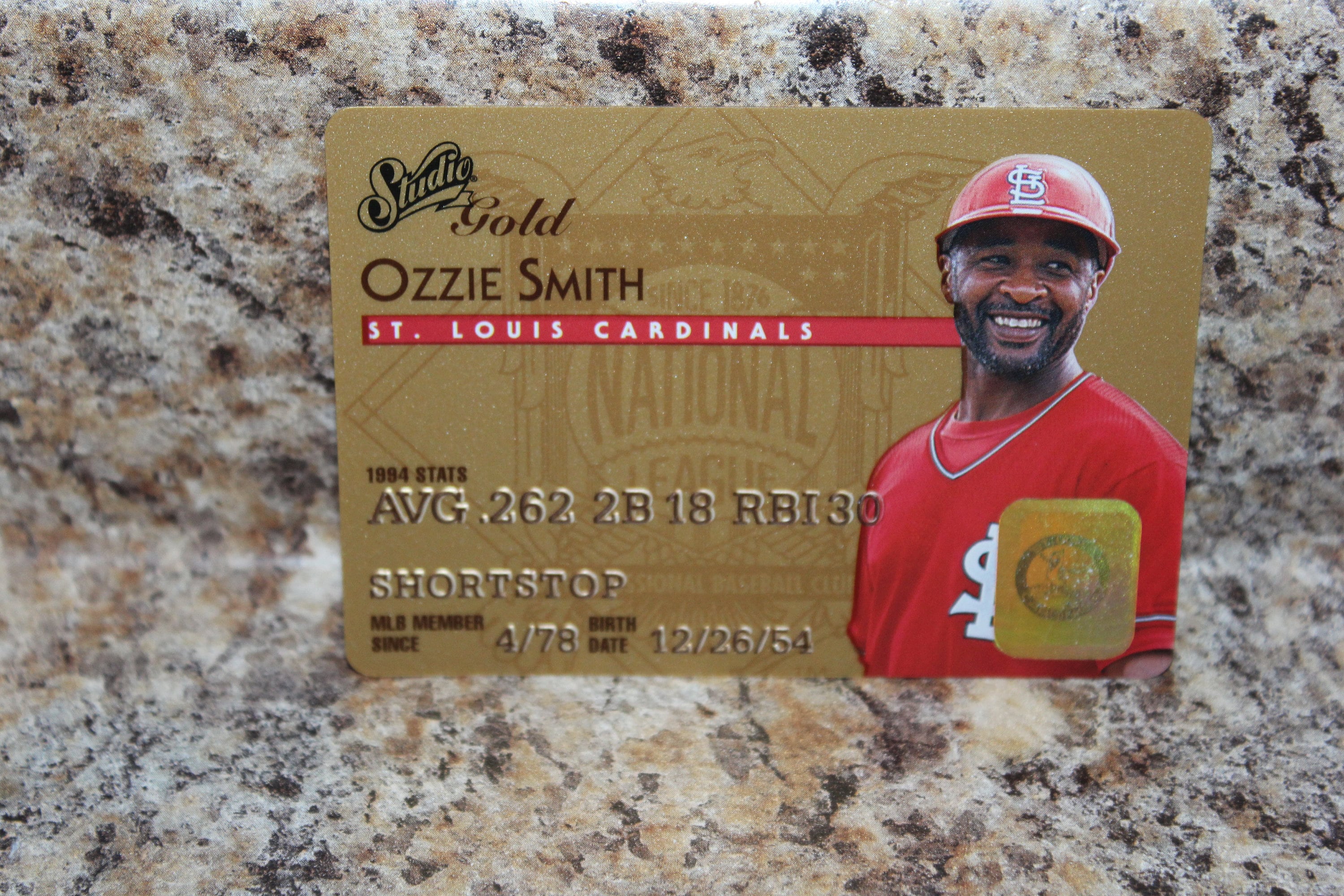 Ozzie Smith signed St Louis Cardinals baseball 8x10 photo proof Beckett  COA.