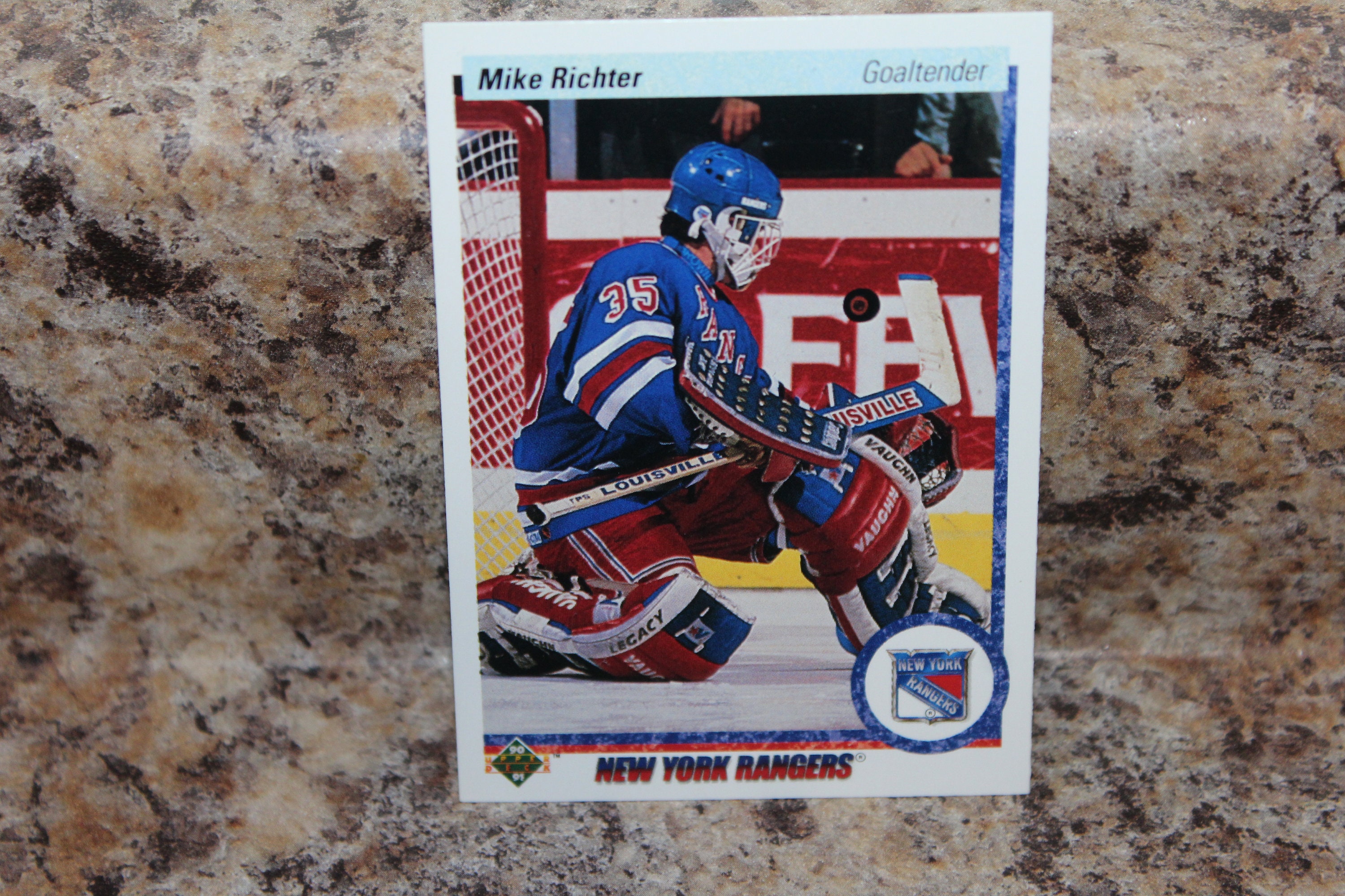 Mike Richter Signed USA Autographed Jersey Steiner Sticker