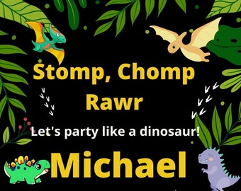 Dinosaur Birthday Invitation Boy Birthday Party Invitation Editable Template Instant Download Digital Plus Thank you evite