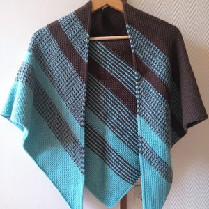Clear Sky Triangular Shawl - Tunisian Crochet Pattern