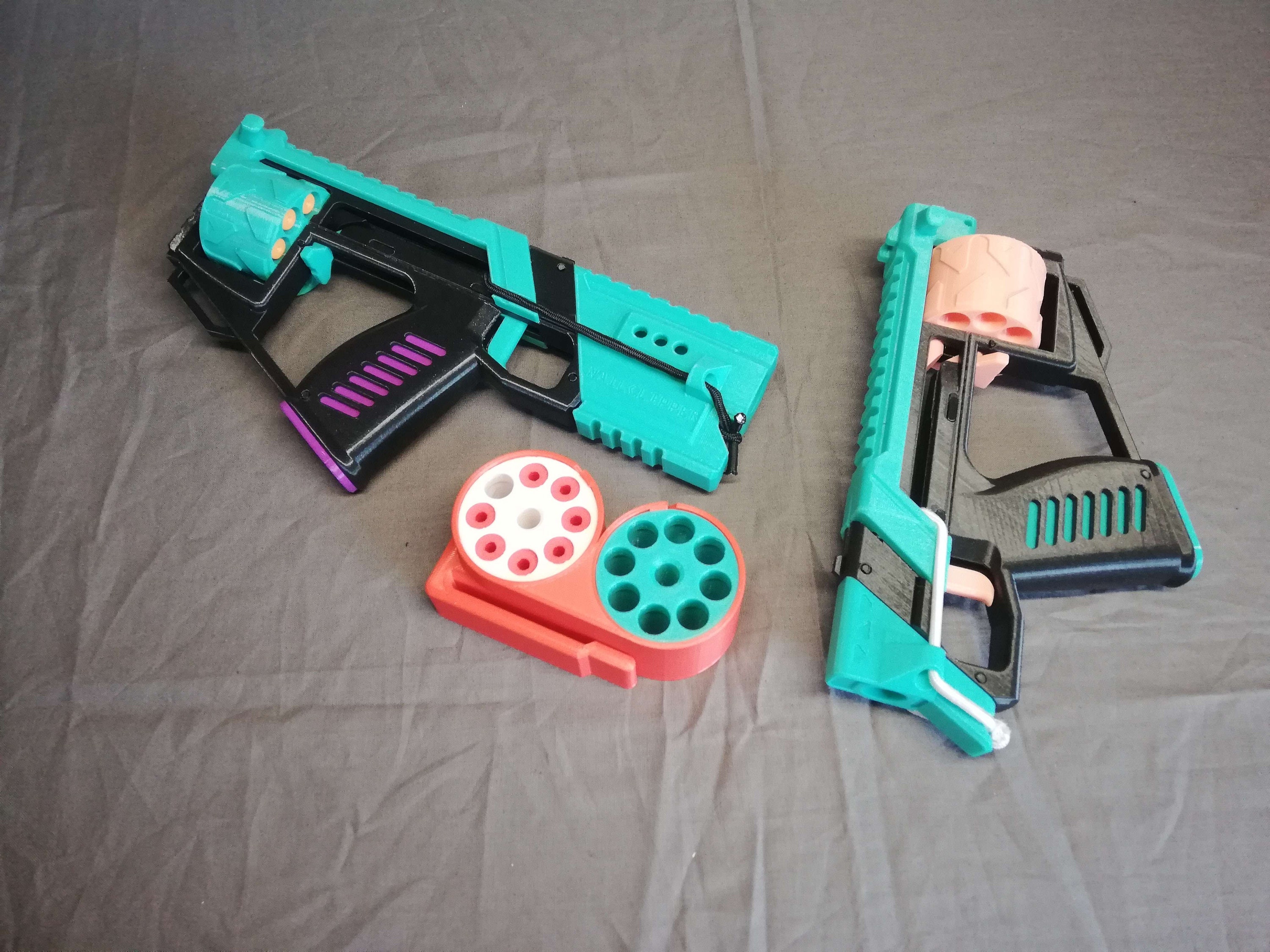 Nailclipper String Powered Foam Dart Revolver STL FILES Etsy UK