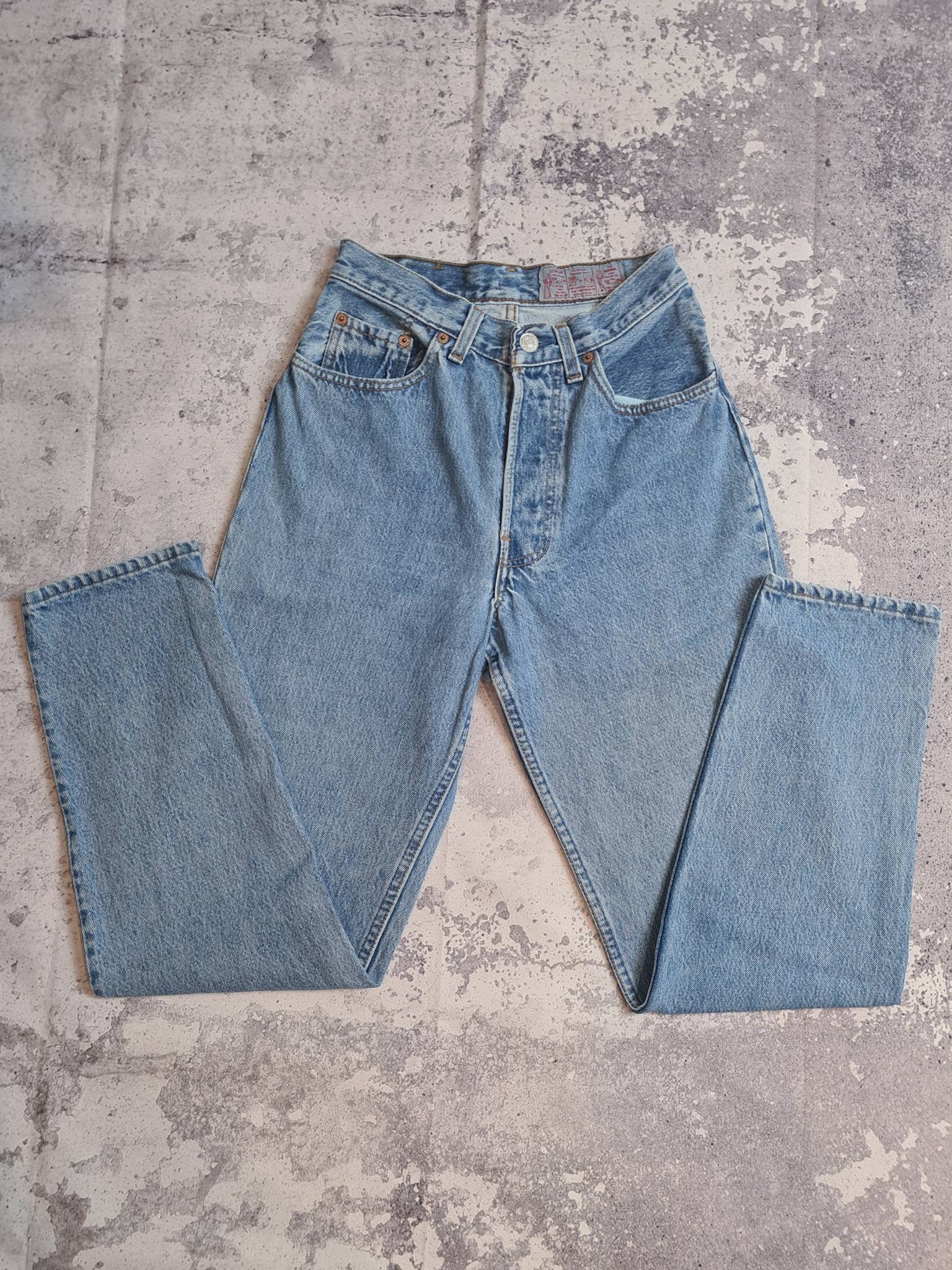 Vintage 1990s Levis 901 25x30 Blue - Etsy