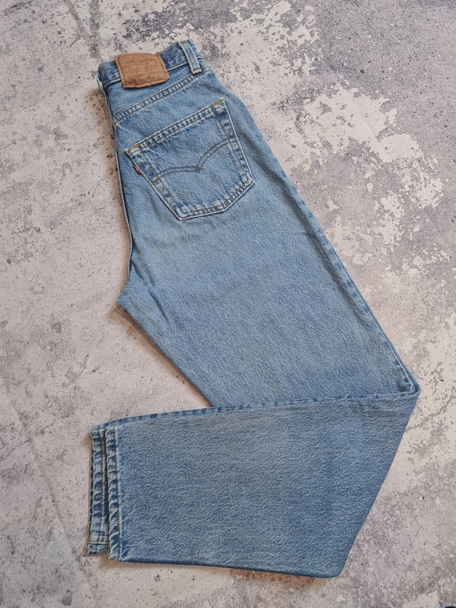 Vintage 1990s Levis 901 25x30 Blue - Etsy