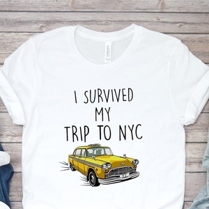I Survived My Trip To NYC Shirt, New York City Shirt, New York City Trip Shirt, Spiderman Meme, Funny Shirt, Meme Shirt, Friends Trip Shirt