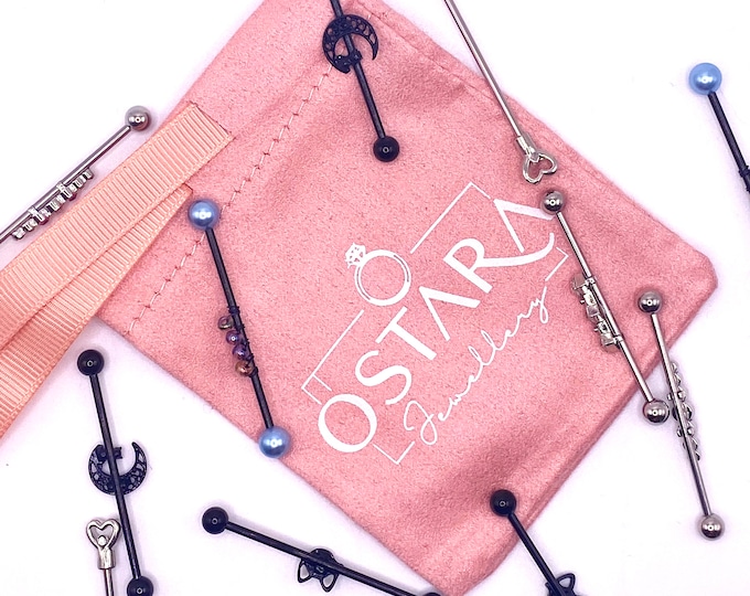 Scaffold Bar 40mm Jewellery Piercing Ear Barbell industrial Mystery Bag Random Selection Lucky Dip x3 bars