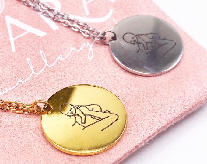 Necklace Gold Gift Unique Jewellery Baby Shower New Mum Gift Mothers Day Baby Chain Women's Present Statement Mama Letters Silver Dainty