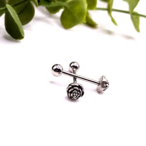 B3 Surgical Steel Daisy Tongue Bar Jewellery 316l