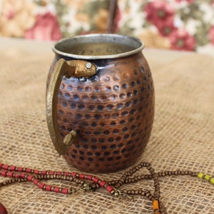 Handmade copper mug,moscow mule mug,hammered copper large beer mug,soft drink cup,copper set for dinner,christmas gift,exotic views mug,18oz