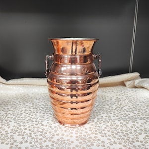 Handmade copper decorative vase,unique home and office decor,copper flower vase,housewarming favors,anniversary gift, copper home gift ideas