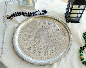 16世紀オスマントルコブロンズ銅製大型トレイアンティーク