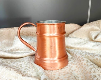 Copper beer mug 20 oz,moscow mule mug,handmade copper cup,handcrafted copper mug,copper cocktail glass, christmas day gift, anniversary gift