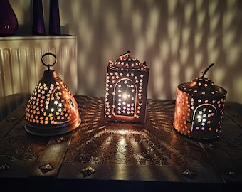 Copper lantern, handmade copper candle lantern, incense burner,rustic home decor,incense holder,copper lamp,copper gift,christmas gift ideas