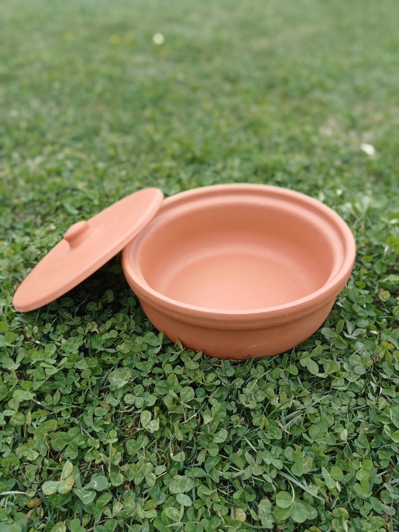 Unglazed Clay Pots for Cooking & Serving With Lidnatural Etsy