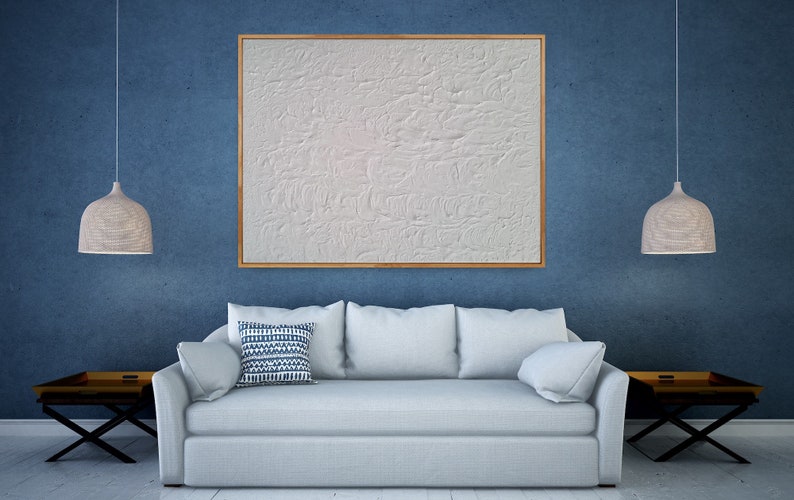 Modern Heavy Texture Painting Living Room Decor Texture Art - Etsy
