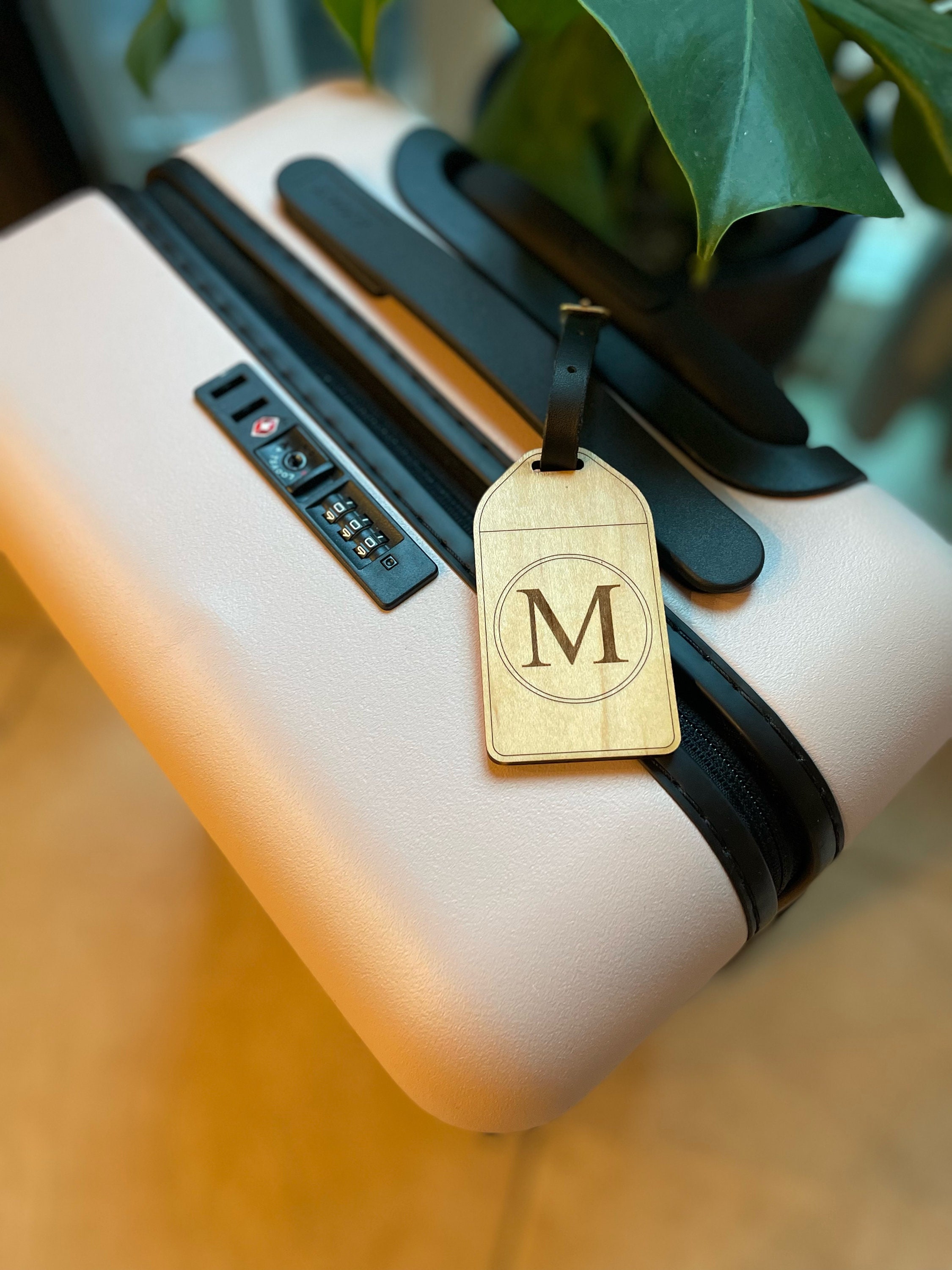 Classic Monogram Custom Luggage Tag Minimalist Accessory 
