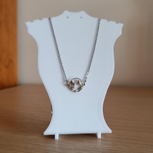 Minimalist Stainless Steel, World Pendant Stainless Steel, Stainless Steel Necklace