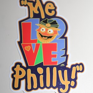 Gritty Loves Philly Sticker