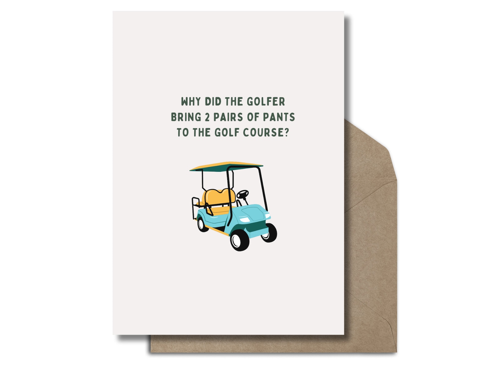 Printable Father's Day Card Golf | Funny Golf-themed Greeting Card for ...