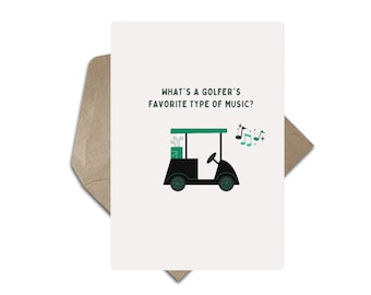 Printable Father's Day Card Golf | Funny Golf-Themed Greeting Card for Dad | Instant Digital Download | Unique Father's Day Gift Idea