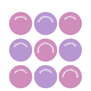 12 Pink & Purple Instagram Highlight Covers - Instagram Story Highlight, Social Media, Branding Kit, For Small Business, Modern, Simple