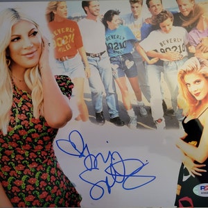 Tori Spelling signed 8x10 Beverly Hills 90210 Montage photo Donna PSA DNA