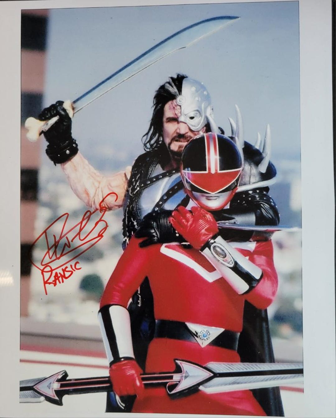 Vernon Wells Signed 8x10 Photo Ransik Power Rangers Time Force