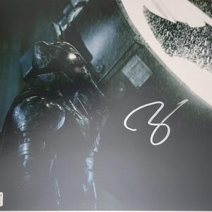 Ben Affleck firmó una foto de 8x10 de Batman Beckett