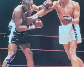 Doug Jones signed 8x10 photo vs Cassius Clay (Muhammad Ali) Tough autograph JSA coa