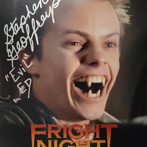 スティーブン・ジェフリーズ直筆サイン入り8x10写真「Evil Ed Fright