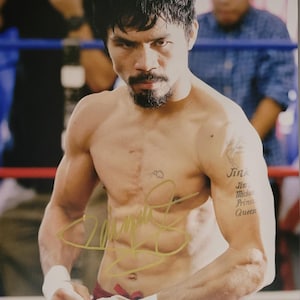 Manny Pacquiao signed 8x10 photo Beckett coa