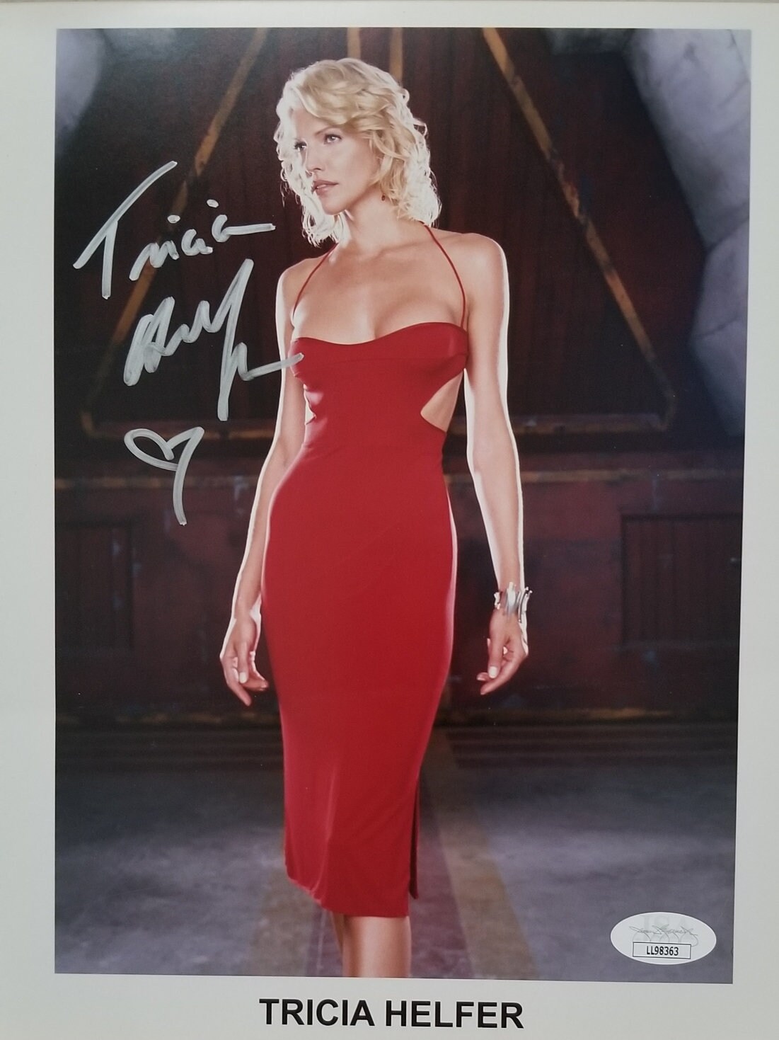 Tricia Helfer signed SEXY 8x10 photo Number Six Battlestar Galactica  Lucifer JSA coa