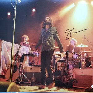 Steve Gorman signed 11x14 photo Original founder and drummer for The Black Crowes JSA coa