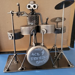 Matt Starr signed metal drummer Ace Frehley Band  JSA coa