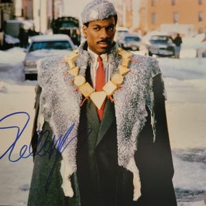 Eddie Murphy signed 8x10 photo Prince Akeem Coming to America Beckett coa