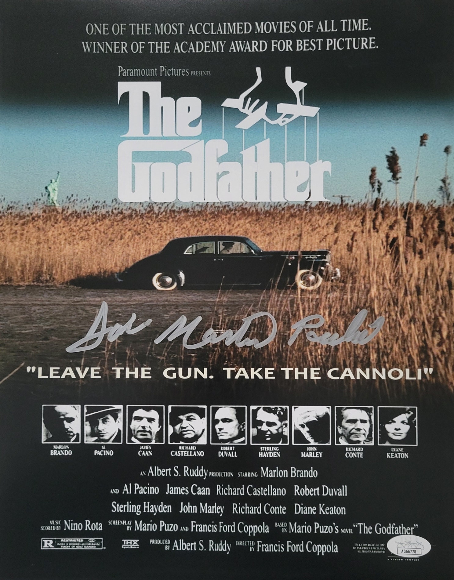John Martino Paulie Gatto Signed 11x14 the Godfather Poster - Etsy Finland
