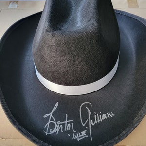Burton Gilliam ondertekende zwarte cowboyhoed Lyle Blazing Saddles JSA coa