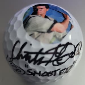 Christopher McDonald firmó una pelota de golf Shooter McGavin Adam Sandler Happy Gilmore JSA coa