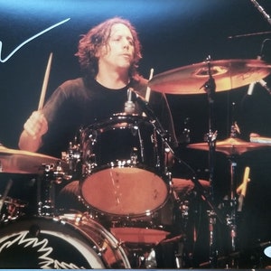 Steve Gorman signed 11x14 photo drummer for The Black Crowes JSA coa