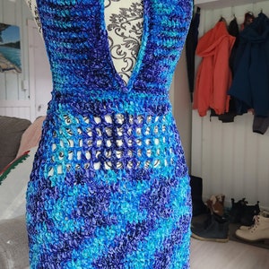 Crochet Velvet Dress Pattern